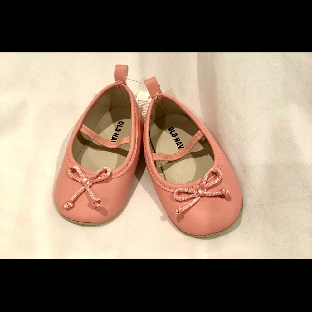Old Navy Baby Pink Ballet Flats 12-18 Months + GWP